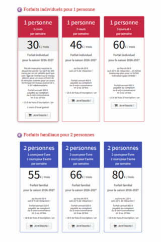 Tarif et prix des cours image